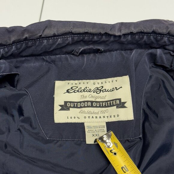 Eddie Bauer Outdoor Outfitters Jacket Mens 2XL Blue Full Zip Collared - Picture 14 of 16